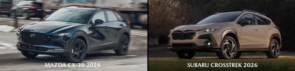 Mazda CX-30 2026 vs Subaru Crosstrek 2026